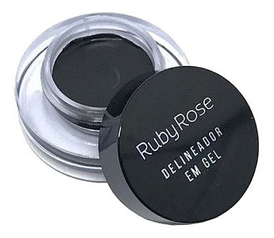 Ruby Rose Delineador Em Gel Preto 3,3 G Resistente A Agua HB-8401