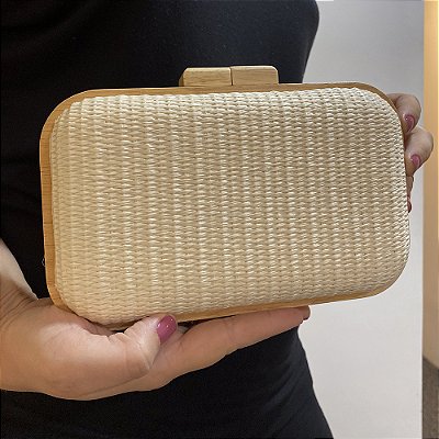 Bolsa Clutch de Palha