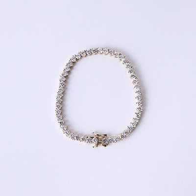 Pulseira Metal Riviera com Zircônias