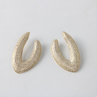 Brinco Metal com Zircônia Cristal