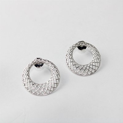 Brinco Folheado Vazado Redondo