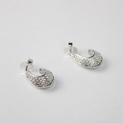 Brinco Folheado Argola Trabalhada