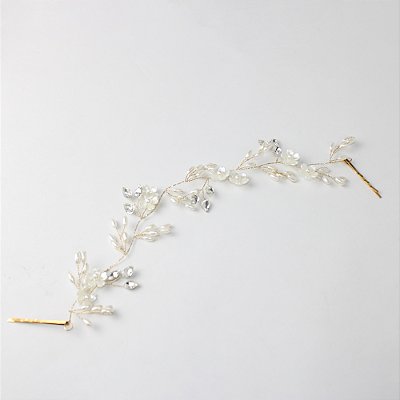 Prendedor Metal Pinça com Cristais