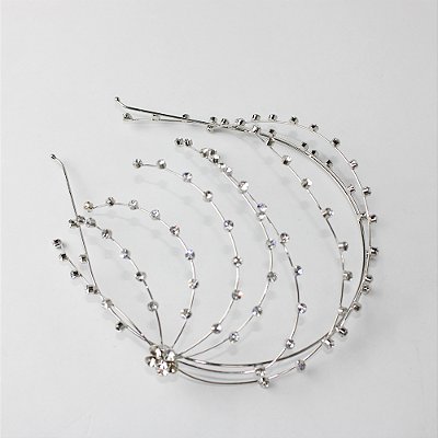 Prendedor Metal Pinça Arranjo Pérola Prateado