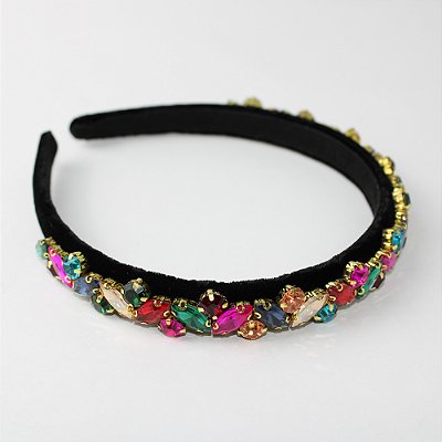 Arco Veludo com Cristal