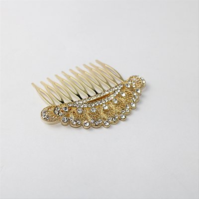 Travessa Metal Vazado com Cristais