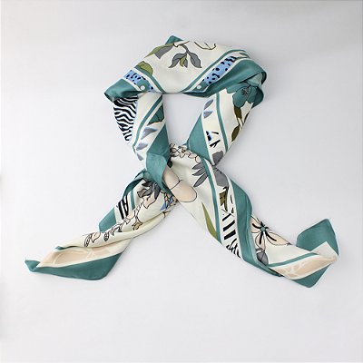 Echarpe Poliéster Flores