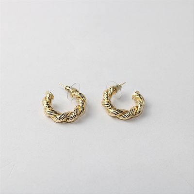 Brinco Metal Argola Torcida