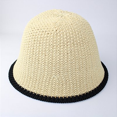 Chapéu Bucket de Papel Textura Palha