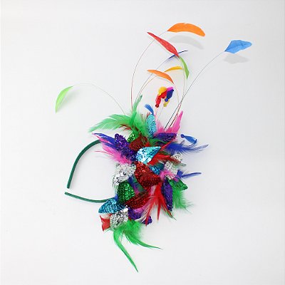 Arco de Penas e Flores com Paetês para Carnaval