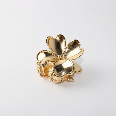 Prendedor de Cabelo em Metal Formato Flor