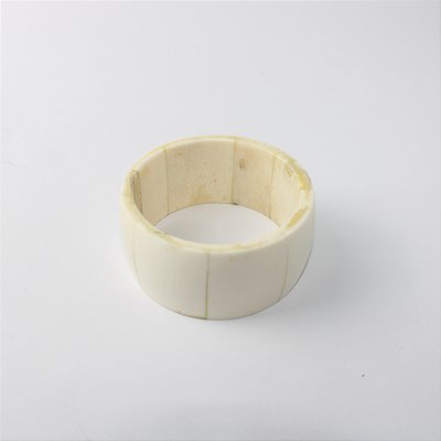Pulseira Bracelete em Resina Marfim