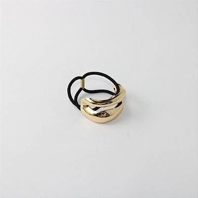 Elástico de Cabelo Metal Vazado com Design Orgânico