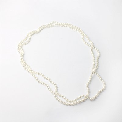 Colar de Pérolas Longo Estilo Chanel