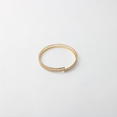 Pulseira Riviera Espiral Cravejada com Zircônias