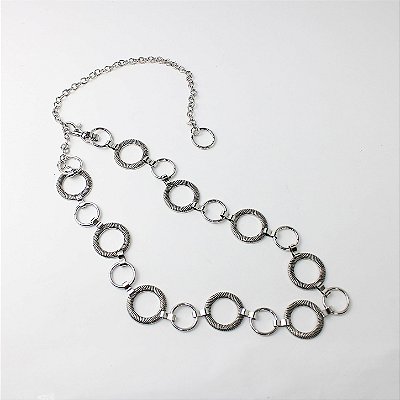Cinto Metal Vazado Argolas