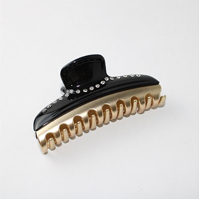Prendedor Piranha de Cabelo em Resina com Strass
