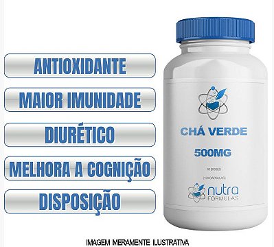 CHÁ VERDE EXT SECO 500MG - 60 CÁPSULAS