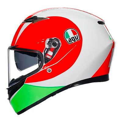 CAPACETE AGV K3 SV SCUDETTO PRATA FOSCO - Moto Store CAPACETE AGV K3 SV SCUDETTO PRATA FOSCO - Moto Store
