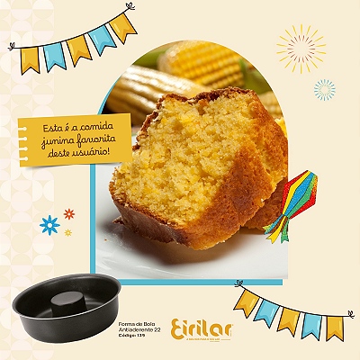Forma de bolo antiaderente
