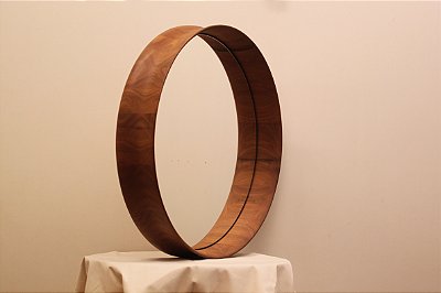 espelho flor 60 peroba