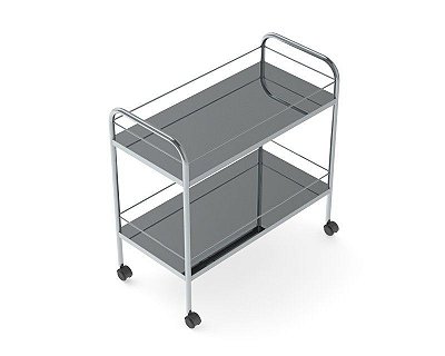 Carro Curativo Inox Hospitalar 110x40x80