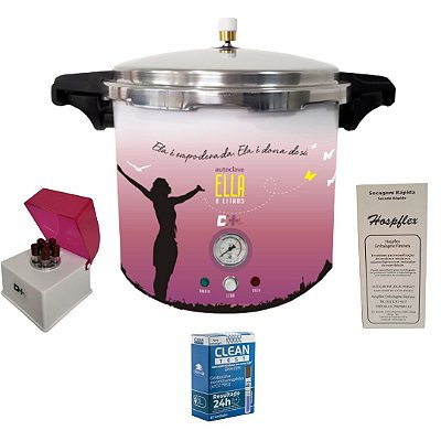 Autoclave ELLA 8 Litros com Kit Biossegurança