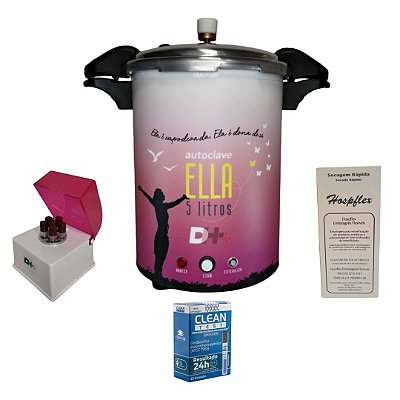 Autoclave ELLA 5 Litros com Kit Biossegurança