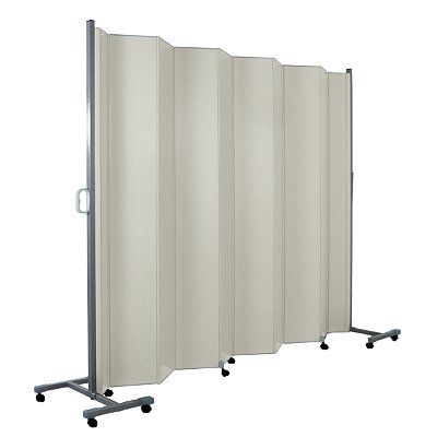 Biombo Sanfonado Hospitalar PVC Base Móvel 1,60m Light Plus - Bege