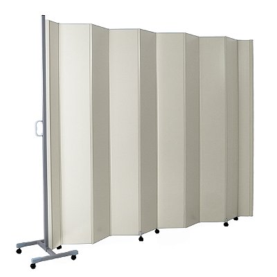 Biombo Sanfonado Hospitalar PVC Base Fixa 1,80m Light Plus - Bege