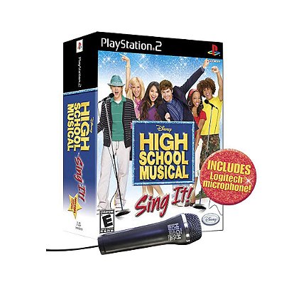 High School Musical: Sing It! + Microfone - PS2