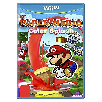Paper Mario: Color Splash Seminovo - Nintendo Wii U