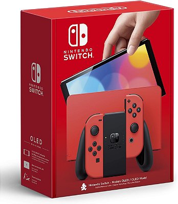 Console Nintendo Switch Oled Red Mario Edição Especial