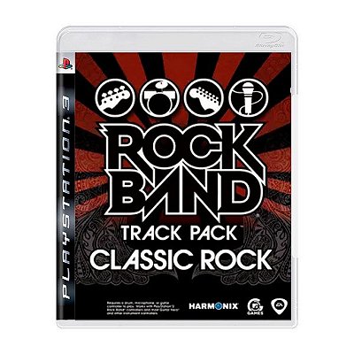Rock Band track pack classic Rock Seminovo - PS3