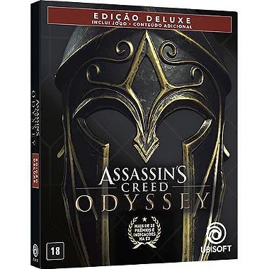 Assassin's Creed Odyssey Edição Deluxe (SteelBook) seminovo - PS4