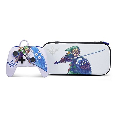 Controle Enhanced Wired e Case Slim The Legend of Zelda