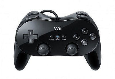 Controle Pro Classic Black Seminovo - Nintendo Wii