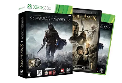 Sombras de Mordor + Blu-Ray Senhor Dos Aneis Seminovo – Xbox 360