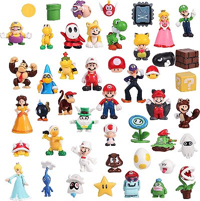 Boneco Super Mario Pack 48 Personagens