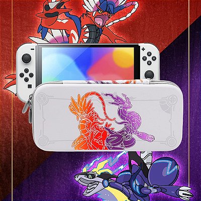 Case de transporte Violet e Scarlet OLED  - Nintendo Switch ( console não Incluido )