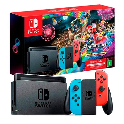 Console Nintendo Switch Com Joy-Con Neon Seminovo - Nintendo