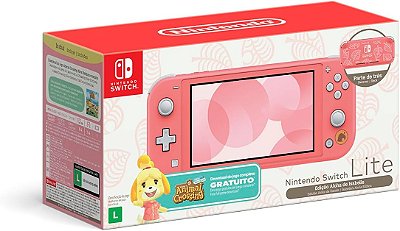 Console Nintendo Switch Lite Edição Aloha de Isabelle Seminovo - Nintendo