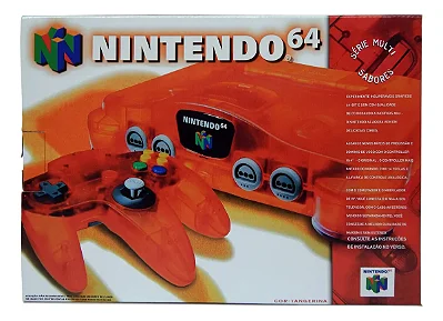 Console Nintendo 64 Série Multi Sabores Tangerina Seminovo - Nintendo