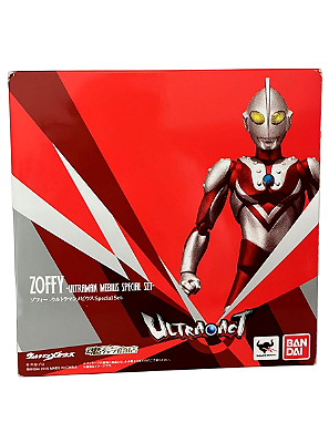 Action Figure Zoffy - Ultraman Mebius Special Set Ultra-Act Seminovo - Bandai