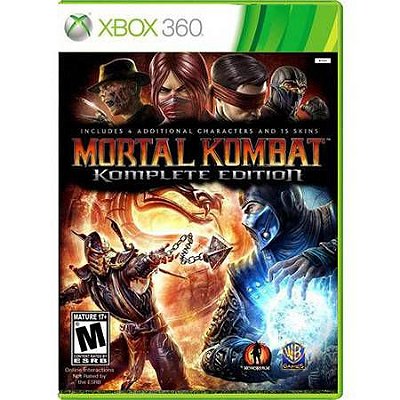 Mortal Kombat Komplete Edition e DVD MK Legado Filme Seminovo – Xbox 360