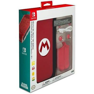 Starter Kit Case Mario M Edition Nintendo Switch