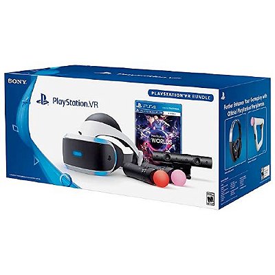 Óculos Playstation VR Bundle PlayStation Worlds CUH-ZVR2 Seminovo– PS4