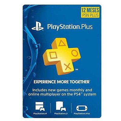 Playstation Plus – Assinatura de 12 Meses (PSN USA)