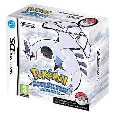 Pokémon Soul Silver Version + Pokéwalker Seminovo - DS