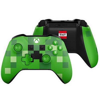 Controle Xbox One S Minecraft Creeper